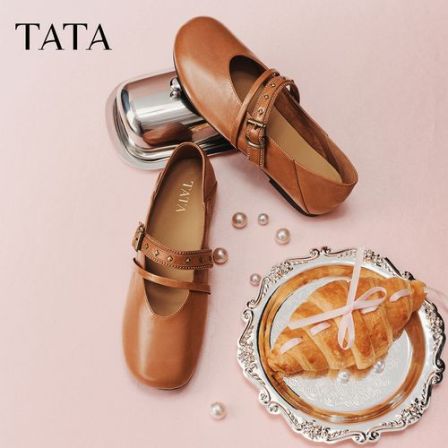 TATA他她2026春新款商场同款气质浅口玛丽珍鞋通勤单鞋女XTT02AQ6