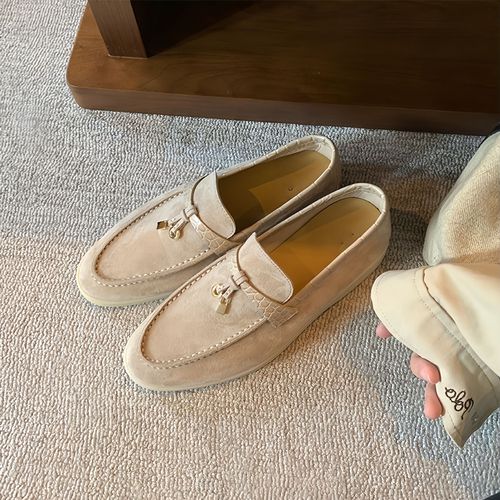 【闪闪Studio】时髦老钱风LP乐福鞋女懒人一脚蹬百搭软底通勤单鞋主图