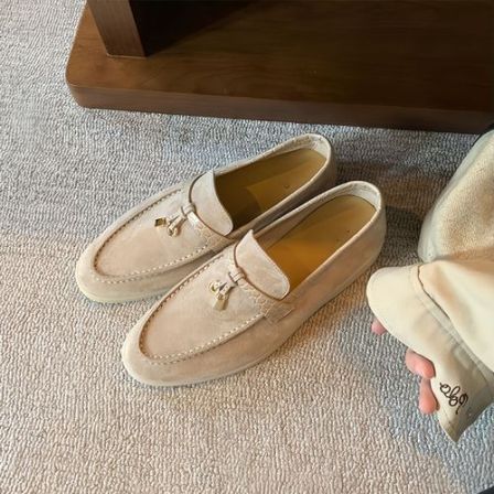 【闪闪Studio】时髦老钱风LP乐福鞋女懒人一脚蹬百搭软底通勤单鞋