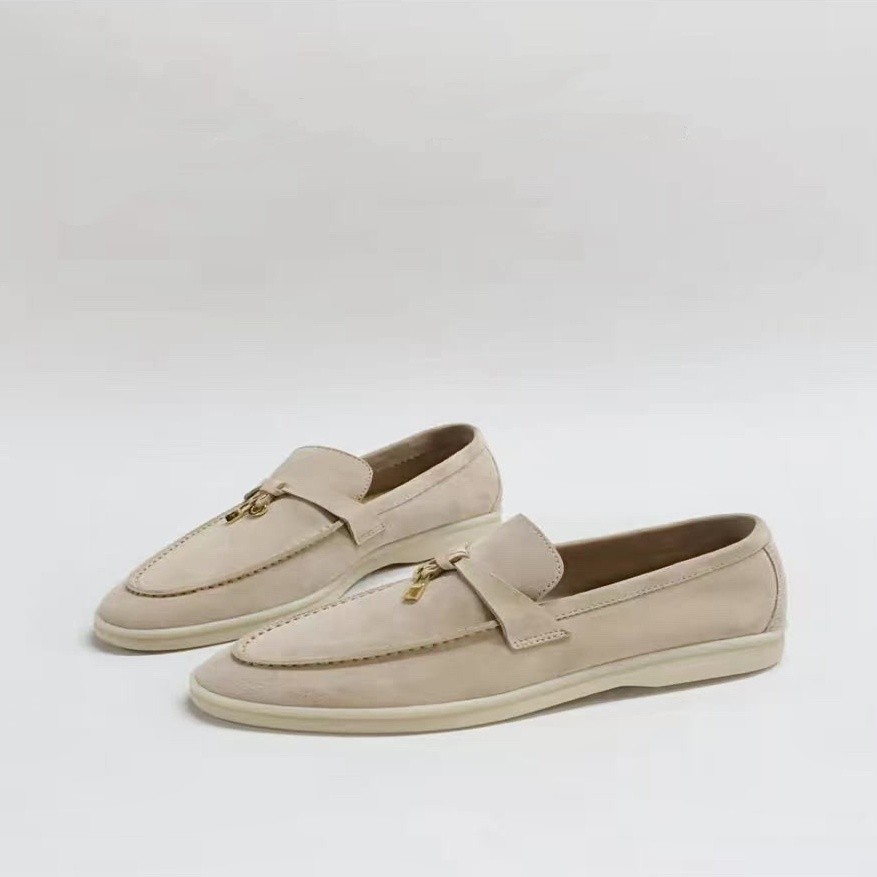 2025“经典升级”绒面羊绒拼水染羊皮舒适平底乐福鞋241106主图