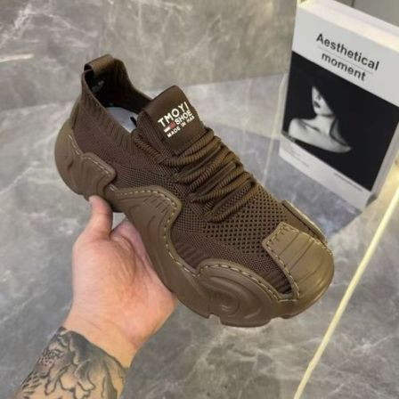 新款高品质男士飞织休闲百搭时尚男鞋