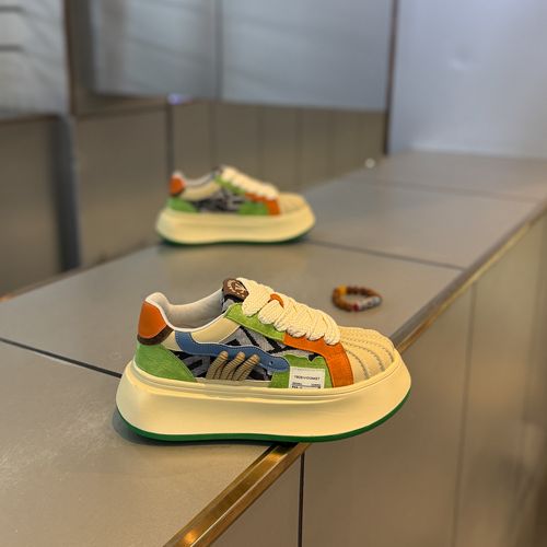 低帮鞋厚底拼色网红同款男鞋痞帅轻奢设计感流行百搭休闲潮款鞋子主图