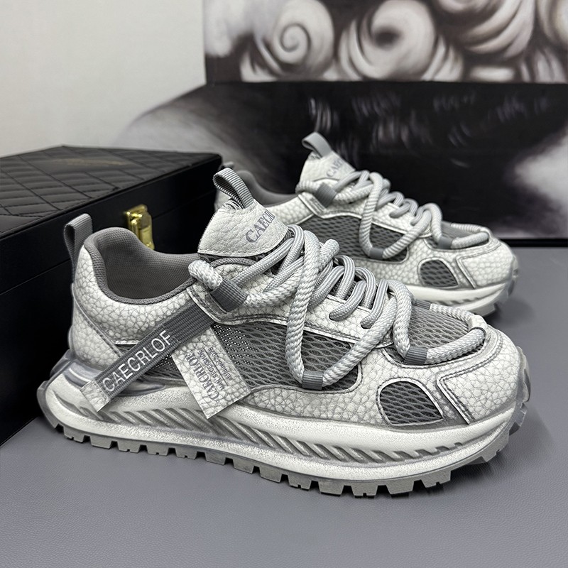 2026春季新款44大码时尚休闲鞋45网面透气舒适鞋46加肥加宽运动鞋主图