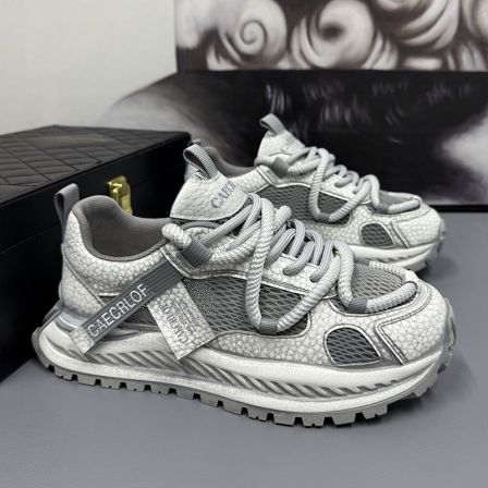 2026春季新款44大码时尚休闲鞋45网面透气舒适鞋46加肥加宽运动鞋