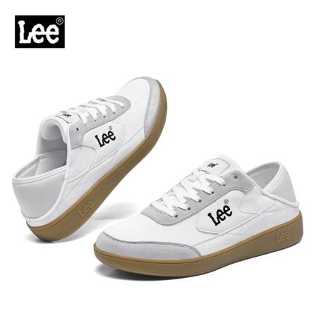 Lee男鞋2026冬季新款拼色德训鞋复古板鞋休闲鞋百搭鞋子男潮鞋