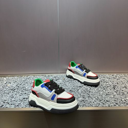 男鞋新款网面拼接时尚个性透气百搭低帮厚底轻便舒适运动休闲潮鞋主图