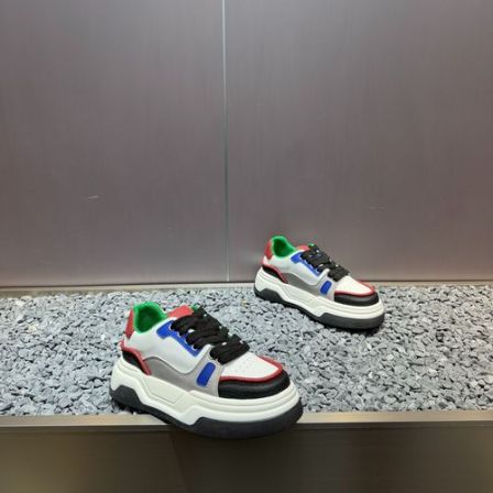 男鞋新款网面拼接时尚个性透气百搭低帮厚底轻便舒适运动休闲潮鞋