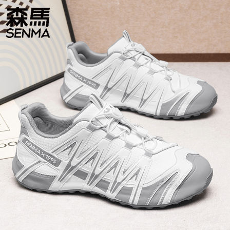 男鞋春季厚底增高百搭低帮轻跑鞋男士防滑减震运动学生休闲鞋