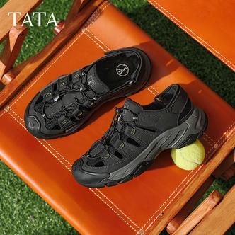 TATA他她2025夏新款休闲户外溯溪鞋男鞋运动防撞厚底凉鞋QGG01BH5主图
