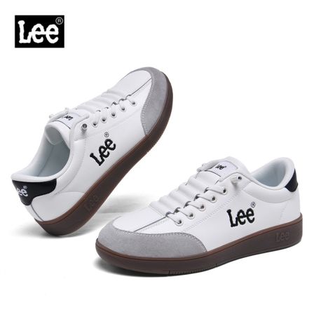 Lee男鞋2026新款冬季白色耐磨复古百搭潮流时尚运动休闲板鞋子鞋