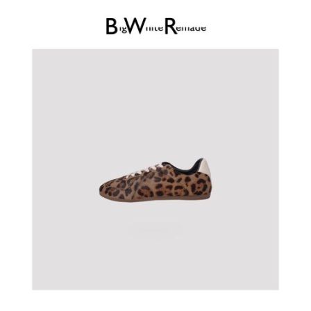 经典时尚豹纹系带德训鞋q380980p