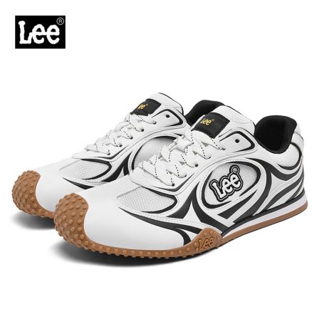 Lee男鞋2026冬季新款拼色德训鞋复古板鞋休闲鞋百搭鞋子男潮鞋