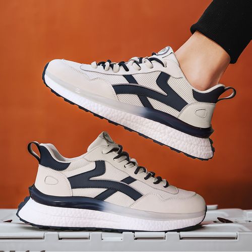 2026情侣款网面透气男鞋真爆运动鞋爆米花跑步鞋休闲轻便软底潮鞋主图