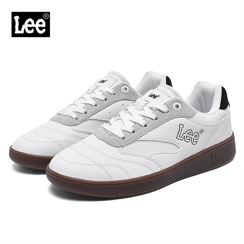 Lee男鞋2026新款秋冬复古德训鞋白色阿甘鞋男软底百搭休闲运动鞋主图