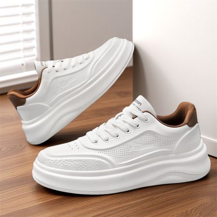 YEARCON/意尔康春季百搭时尚休闲鞋男士厚底户外小白鞋4122