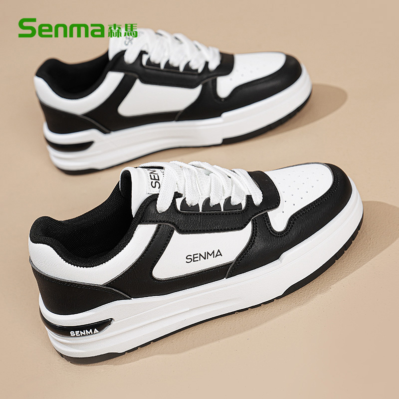 森马男鞋春季时尚运动休闲小白鞋青少年防滑增高透气低帮潮流板鞋主图
