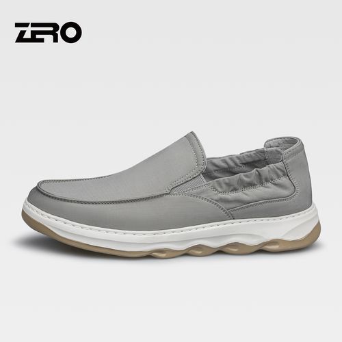 ZRO零度春季一脚蹬低帮时尚休闲鞋男士透气时尚百搭套脚布鞋61202主图