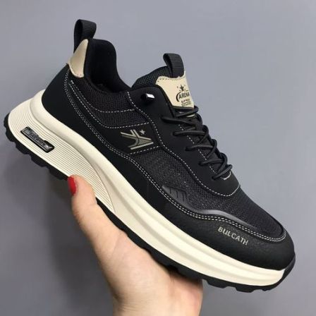 运动一脚蹬休闲风时尚男士透气百搭潮流跑步运动鞋春季新款休闲鞋