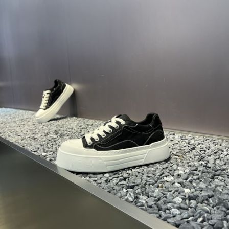 2026春夏新款男士休闲时尚增高厚底韩版帆布超轻百搭透气运动板鞋