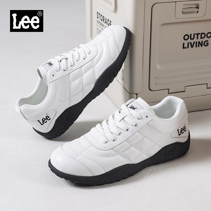 Lee男鞋2026新款秋冬复古德训鞋白色阿甘鞋男软底百搭休闲运动鞋主图