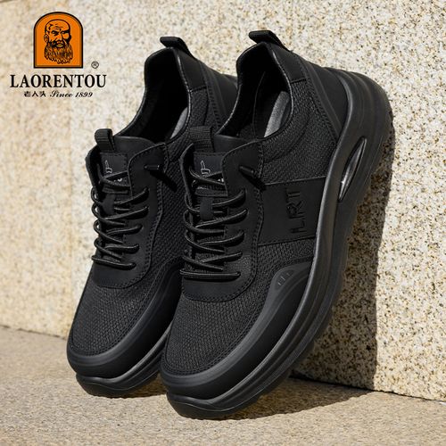 老人头2026男士春季夏季透气轻便网面超轻软底防滑耐磨运动休闲鞋主图