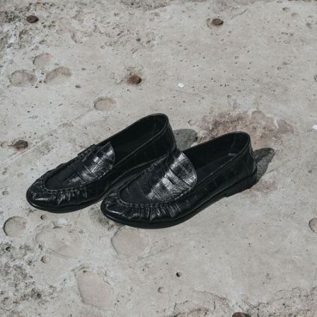 MKSZY 珠光感鳗鱼乐福 进口深海鳗鱼皮 真皮大底 乐福鞋 皮鞋