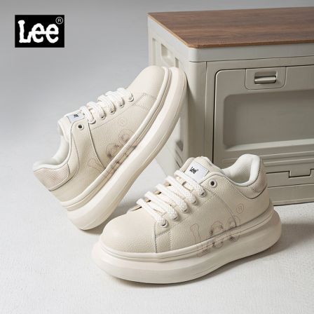 Lee男鞋2026新款厚底增高真皮板鞋男款潮牌百搭高级感休闲鞋