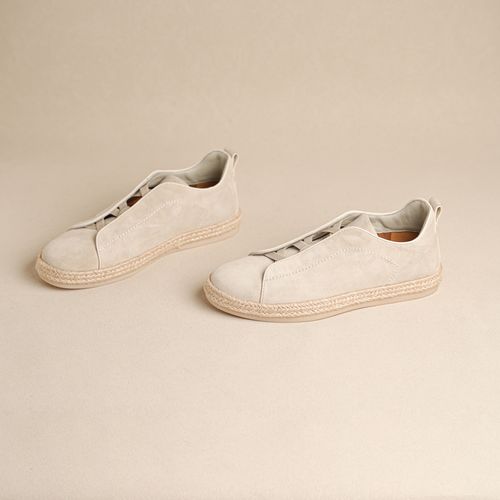 新款透气吸湿排汗软底一脚蹬夏季休闲男士板鞋主图