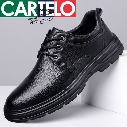 CARTELO/卡帝乐鳄鱼春秋新款男士商务休闲皮鞋透气百搭开车爸爸鞋主图