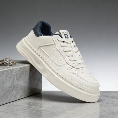 透气网面男鞋春夏新款百搭时尚潮流板鞋软底休闲小白鞋潮鞋MD8679主图