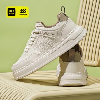 HLA/海澜之家男鞋SportsDay系列春季时尚增高休闲板鞋百搭小白鞋主图