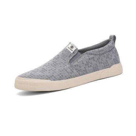 SB26167  男鞋男士透气一脚蹬布鞋低帮圆头春季休闲百搭懒人板鞋