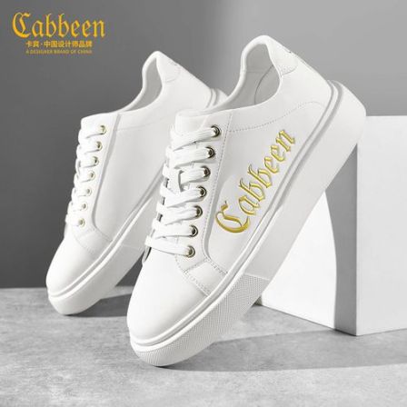 卡宾男生鞋子2026新款春增高厚底耐磨休闲板鞋男士潮流百搭小白鞋