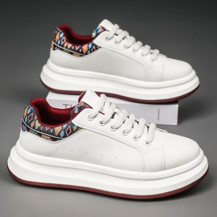 简约男鞋时尚男士板鞋厚底百搭小白鞋男款潮鞋男式休闲鞋MDM9220