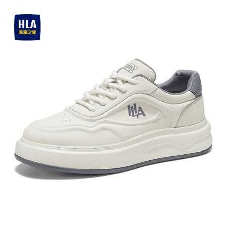 HLA/海澜之家龙鳞印花小白鞋2026新款秋冬休闲鞋舒适男鞋百搭板鞋