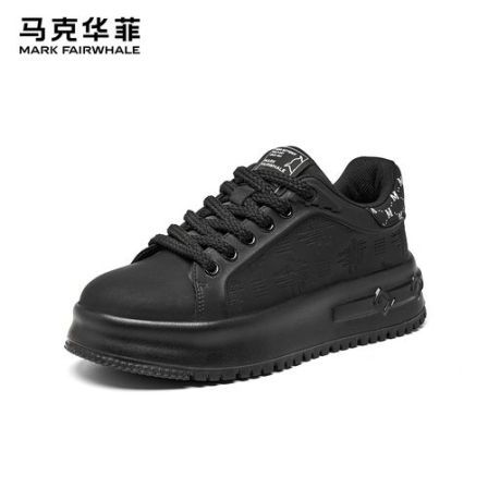 马克华菲2026年设计师新款增高休闲透气百搭潮流板鞋潮鞋厚底时尚
