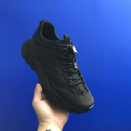 欧洲站2026春季新款休闲鞋男百搭舒适厚底超轻男鞋织物搭扣时尚