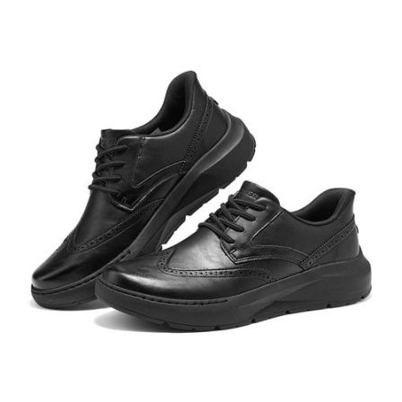 斯凯奇官方男鞋2026新款柔软舒适复古日常通勤商务休闲鞋205704