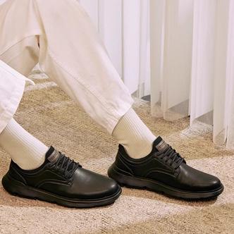 秋冬男士一脚蹬休闲鞋缓震耐脏皮鞋商务鞋204702主图