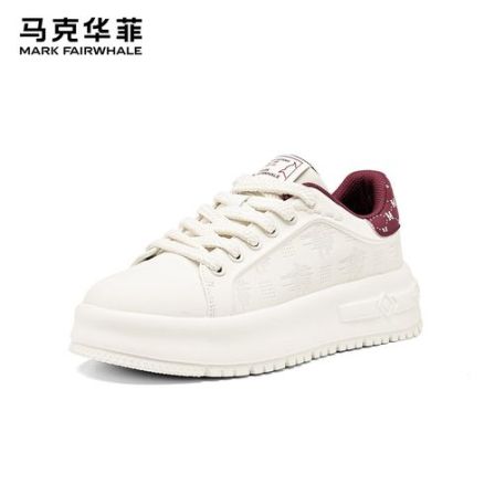 马克华菲2026年设计师新款增高休闲透气百搭潮流板鞋潮鞋厚底时尚