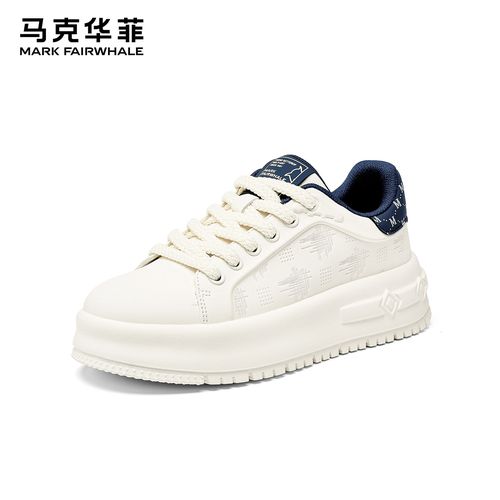 马克华菲2026年设计师新款增高休闲透气百搭潮流板鞋潮鞋厚底时尚主图