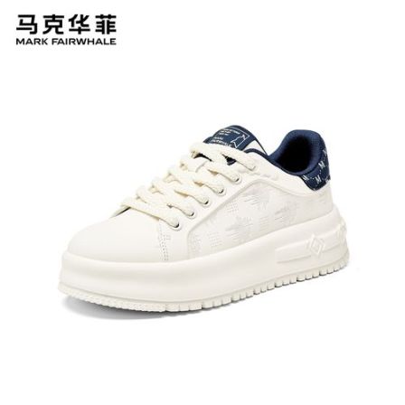 马克华菲2026年设计师新款增高休闲透气百搭潮流板鞋潮鞋厚底时尚