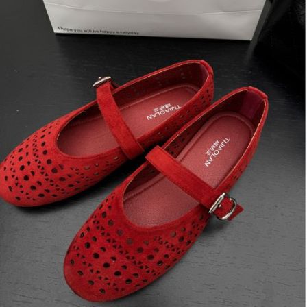 1988.STUDIO 【镂空玛丽珍】春  缇娇兰复古法式洞洞单鞋T03178-11