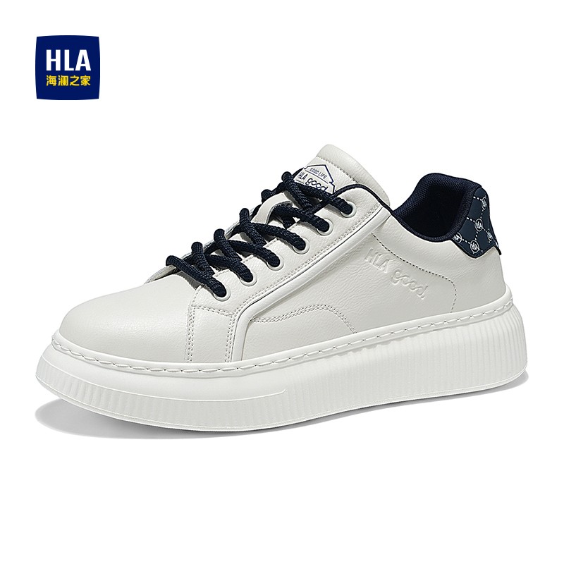 HLA/海澜之家男鞋新款秋冬经典时尚增高鞋潮流板鞋舒适百搭小白鞋主图