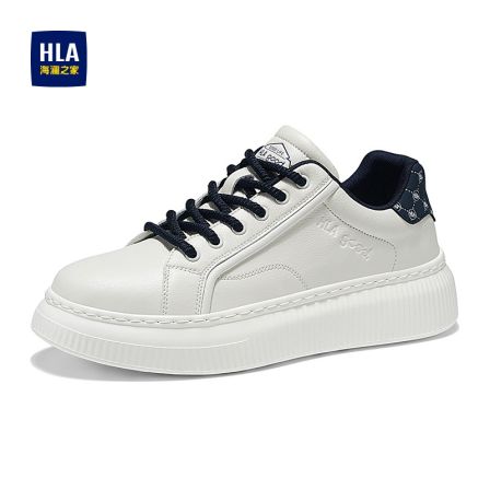 HLA/海澜之家男鞋新款秋冬经典时尚增高鞋潮流板鞋舒适百搭小白鞋