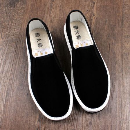 春季新款老北京布鞋男高档手工千层底透气耐磨一脚蹬轻便软底开车