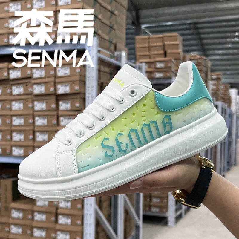 SENMA/森马春季新款厚底小白鞋男女同款休闲板鞋情侣休闲鞋主图