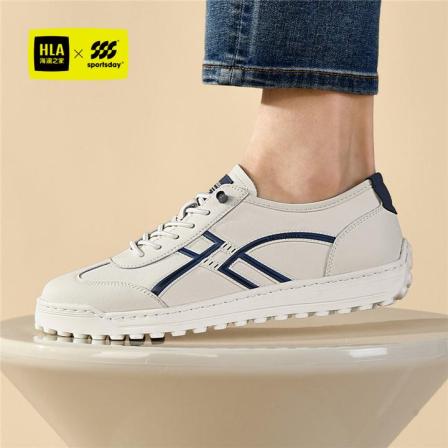 HLA/海澜之家男鞋夏季新款透气时尚休闲鞋潮流百搭阿甘鞋小白鞋男