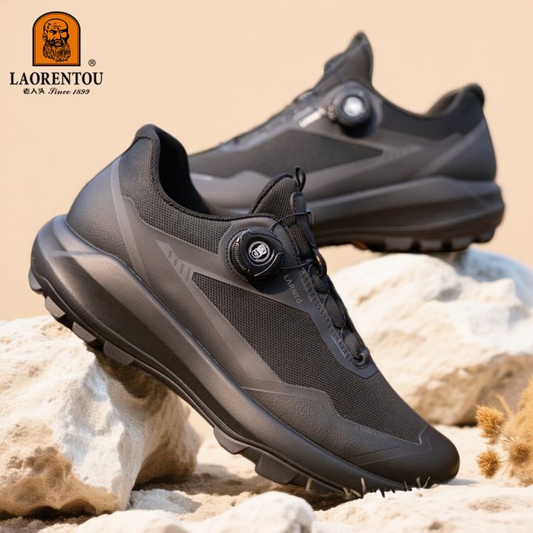 老人头2026透气增高素面运动休闲鞋网面鞋减震缓震网面休闲超轻主图