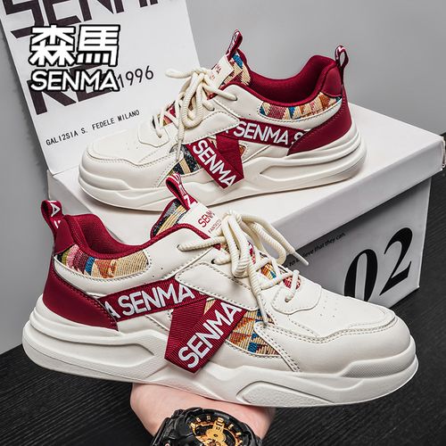 SENMA/森马男鞋2026新款春季百搭运动休闲低帮板鞋厚底增高小白鞋主图